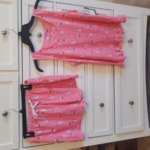 Cuddl Duds Coral Seahorse Pajama Set